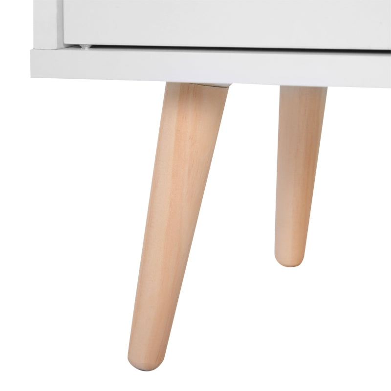 Modern White Sideboard with Storage Drawer - Versatile Side Cabinet for Hallway, Kitchen, Bedroom & Living Room