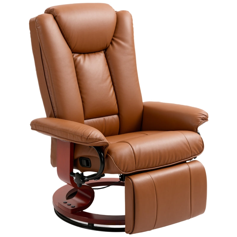 Brown Faux Leather Recliner Chair for Ultimate Comfort and Style in Your Living Room