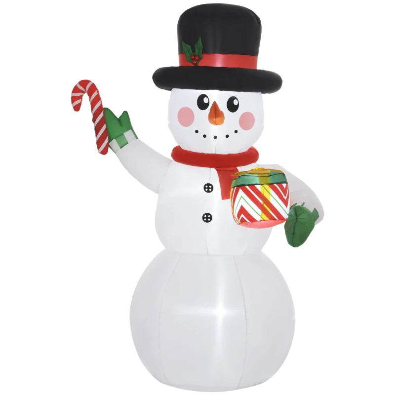 6ft Inflatable Christmas Snowman with Accessories - Festive Holiday Decor for Outdoor Yard Display
