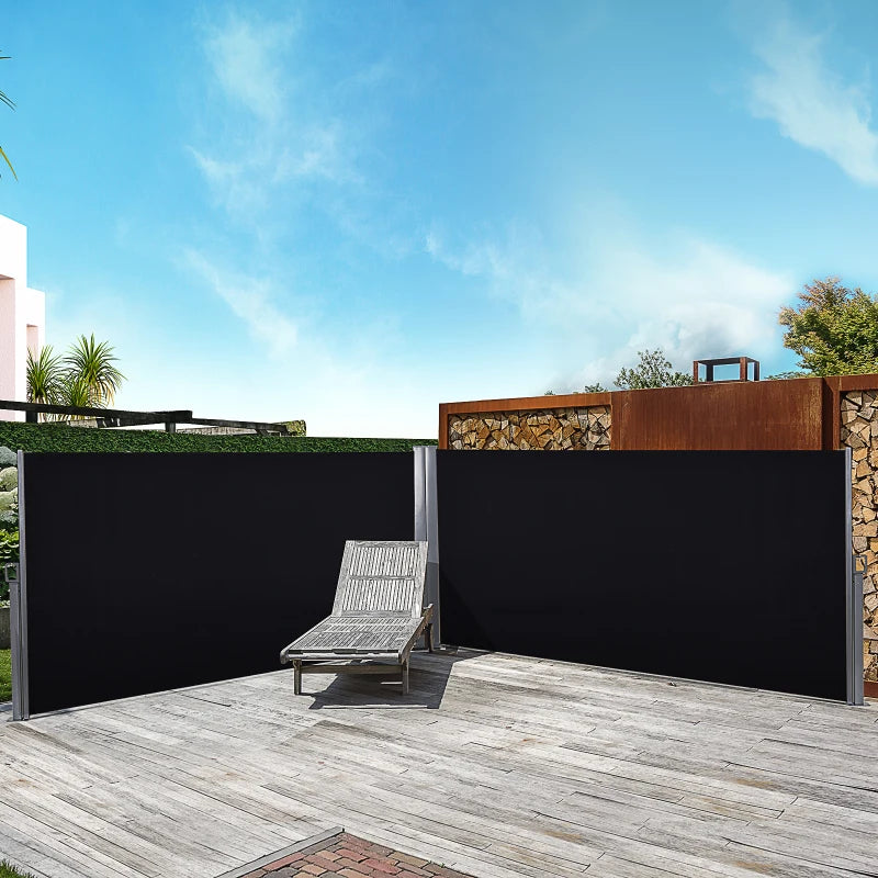 6m x 1.6m Pull-Out Double Canopy With Steel Frame