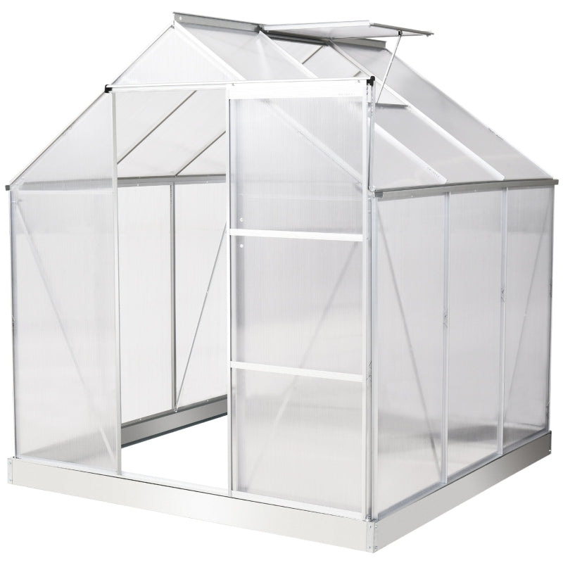 6ft x 6 ft Walk-In Polycarbonate Greenhouse