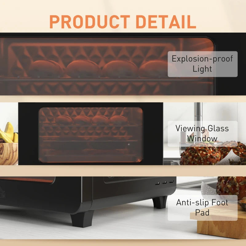 20L Air Fryer Oven - Multifunction Countertop Convection Oven with 16 Presets, Adjustable Temp & Time, 1400W Power