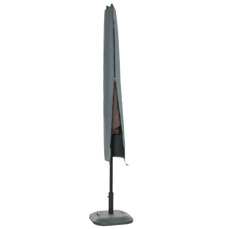 Waterproof Garden Parasol Cover - Black 178 x 25/35 cm