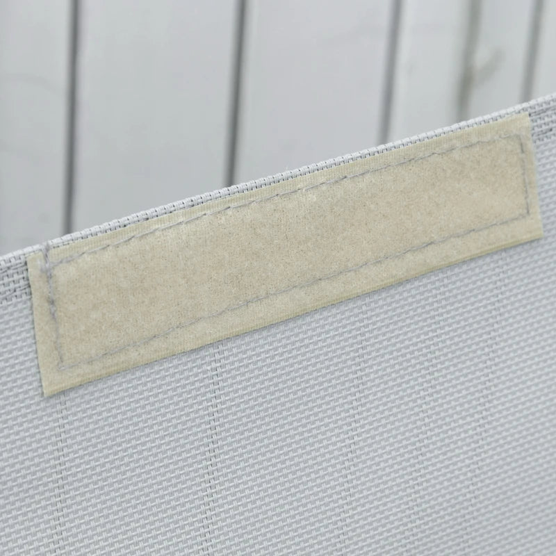 Grey Outdoor Rocking Sun Lounger with Pillow