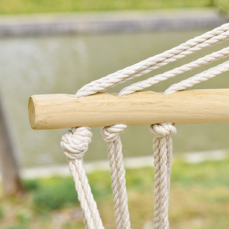 Striped Hanging Hammock Swing Chair - Safe Indoor/Outdoor Seating