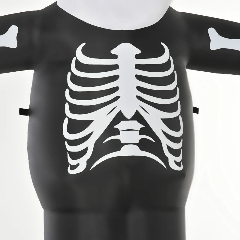 3M Halloween Inflatable Skeleton Ghost Decoration with LED Lights - Perfect Indoor Outdoor Garden Lawn Party Prop