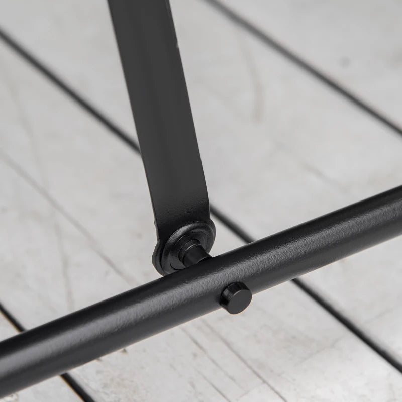 Black Glider Rocking Chair Set with Table - Patio Furniture Bistro Set