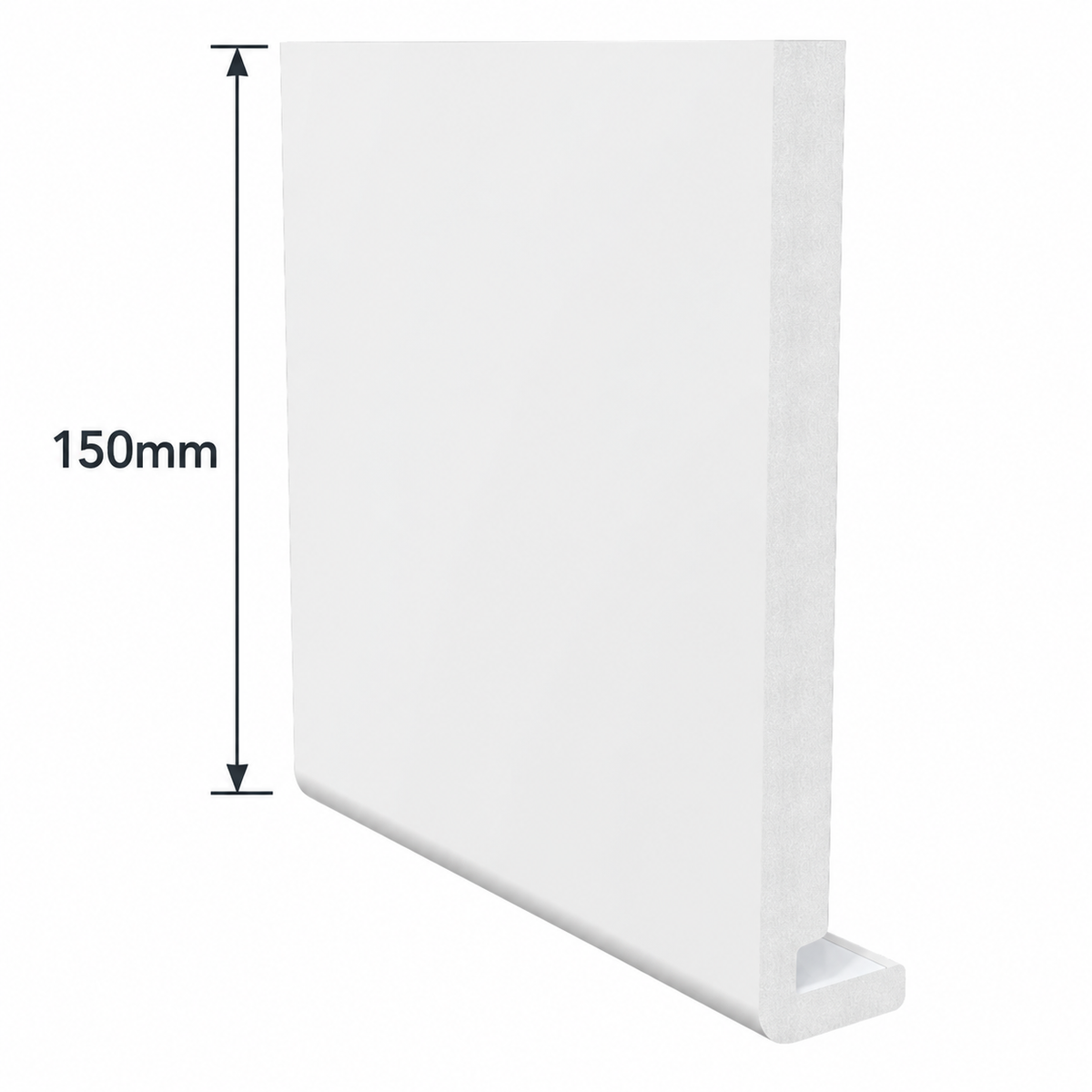 Freefoam 150mm Magnum Square Leg uPVC Full Replacement Fascia Board – 5m x 18mm – All Colours