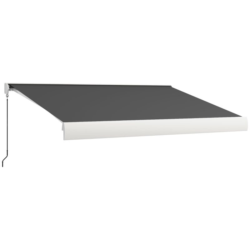 4m x 3m Retractable Electric Awning With Remote and Aluminium Frame
