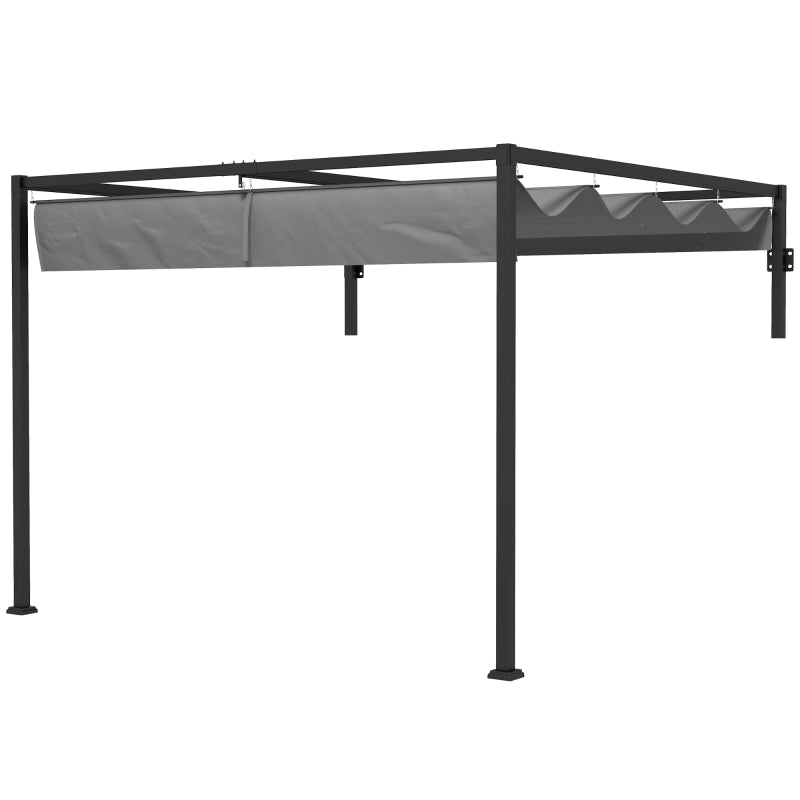 2m x 3m Dark Grey Lean-To Pergola