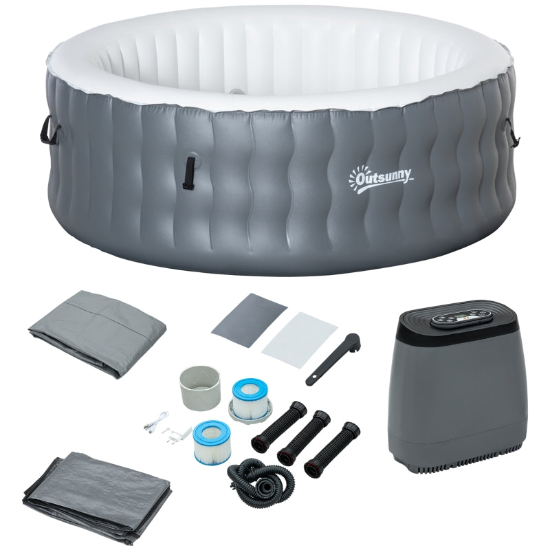 4 Person Hot Tub - Light Grey