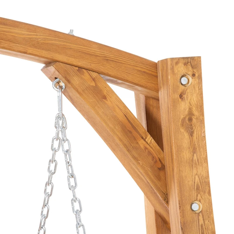 2 Seater Wooden Swing Bench