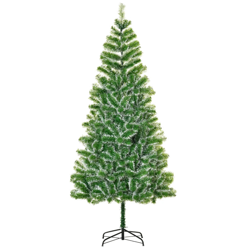7FT Artificial Christmas Tree with Metal Stand - Perfect Indoor Holiday Decoration & Xmas Gift - Lush Branch Tips