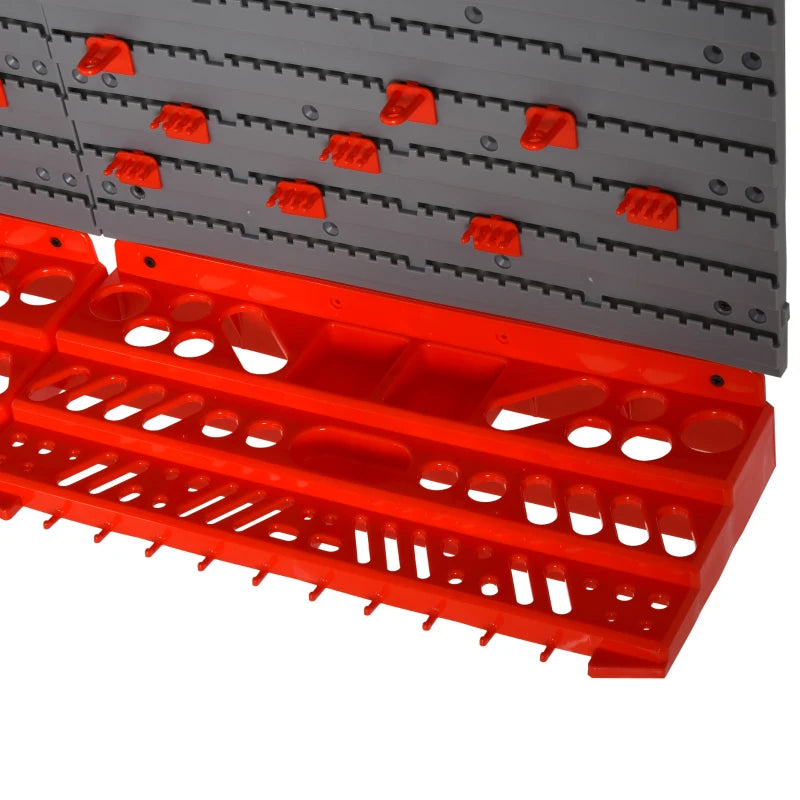 54-Piece Tool Organiser - 50 Pegs & 2 Shelves