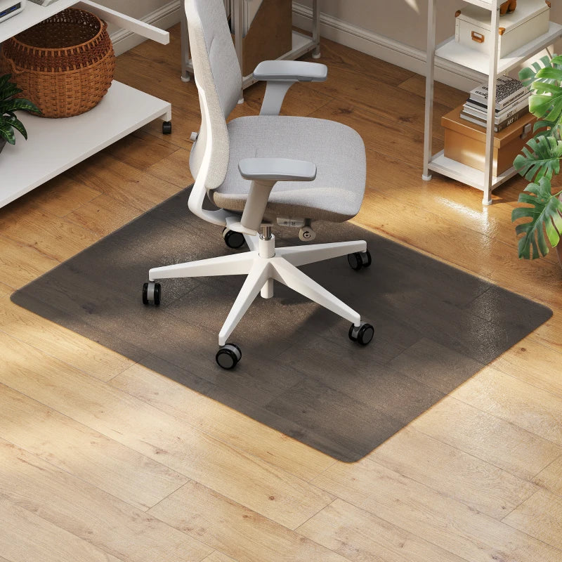 Non-Slip Chair Mat for Hard Floors 90x120 cm - Black Floor Protector for Wood & Tile - Office & Home Use