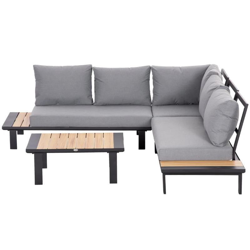L Shaped Aluminium Sofa Set