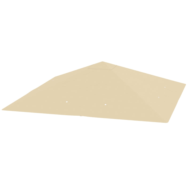 Beige 3x3m Garden Gazebo Canopy Replacement Cover