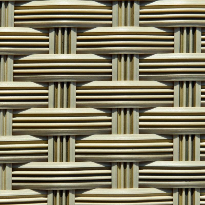 4 Piece Brown Rattan Sofa Set - 3 Seater Sofa and 2 Chairs + Coffee Table