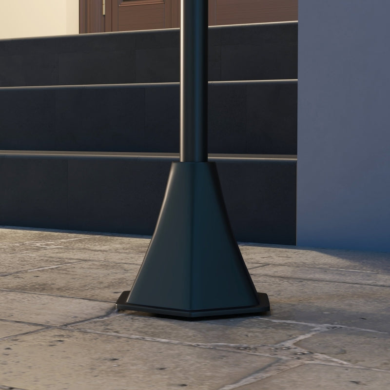 Elegant 1.8m Solar Lamp Posts - Set of Two