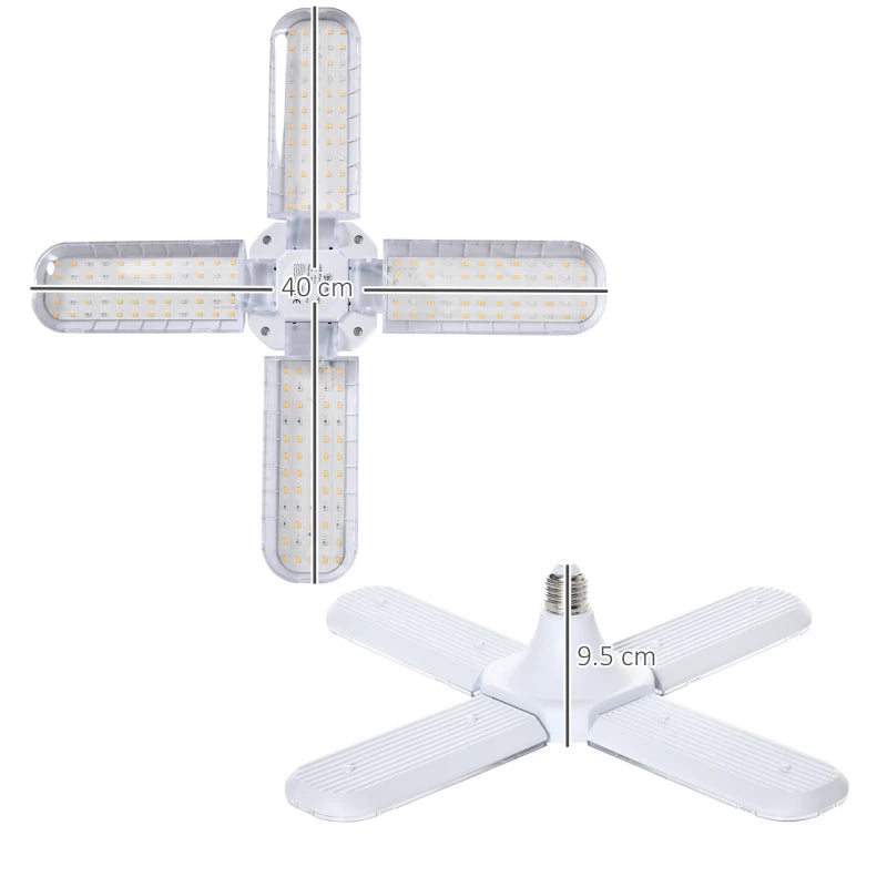 Foldable Full Spectrum 20W LED Grow Light for Indoor Plants - Green