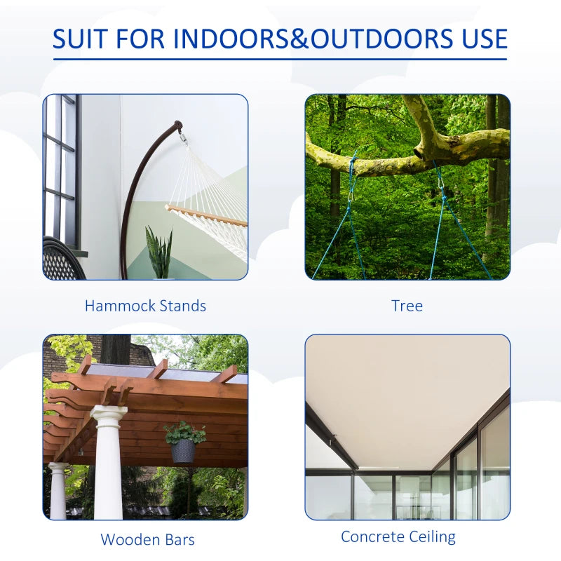 Blue Kids Hanging Hammock Swing Seat