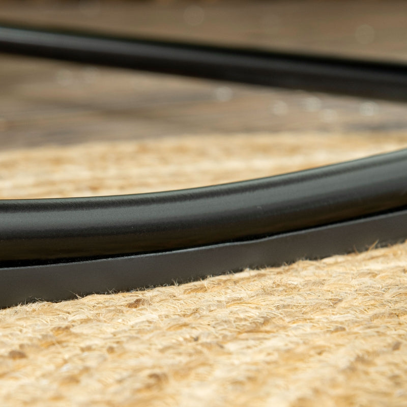 Natural Rattan Rocking Chair with Thick Cushion - Outdoor Patio Furniture