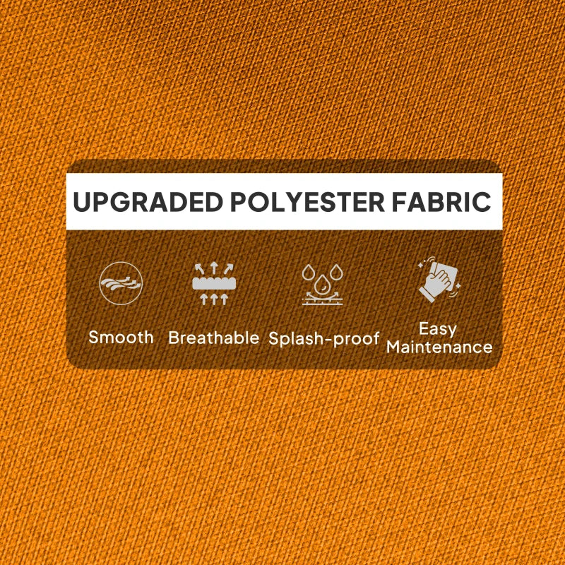 115 x 56cm Orange Rocking Chair Padded Seat Cushion