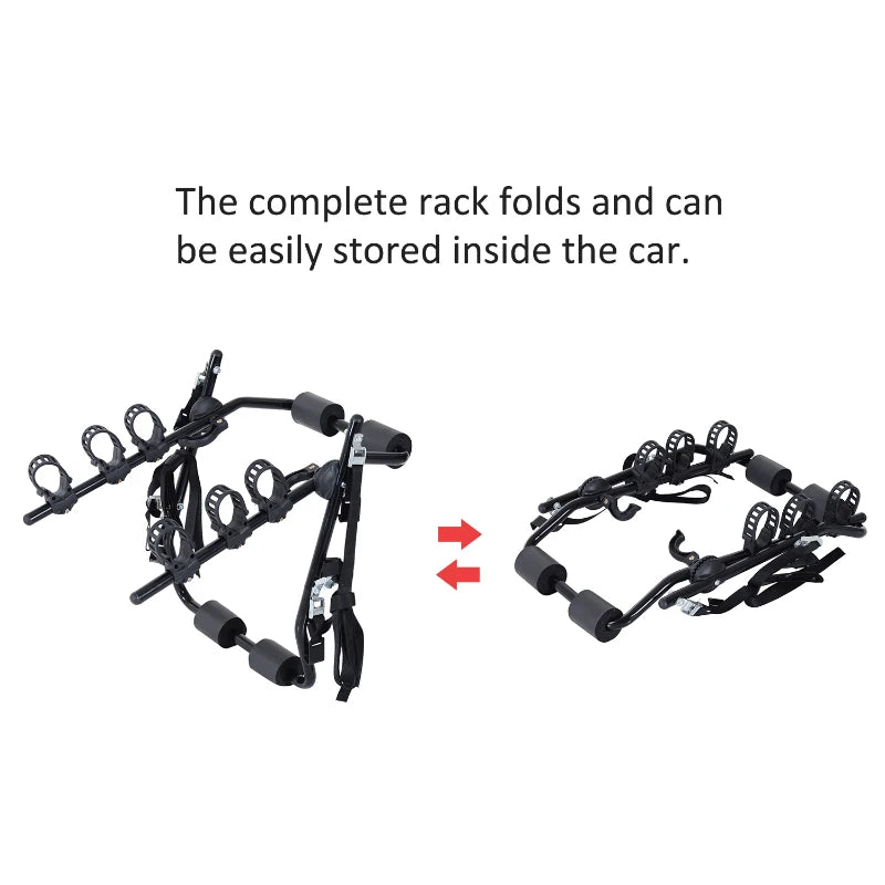 3-Bike Rear Hitch Mount with Fix Strap