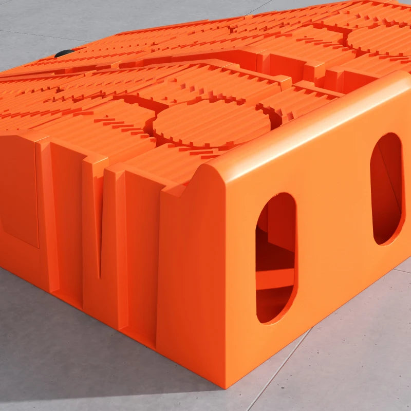 Orange 5 Ton Plastic Car Service Ramps