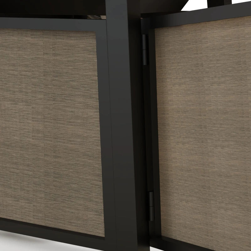 50,000 BTU Brown Gas Fire Pit Table with Cover & Glass Beads - Outdoor Heating for Patios & Backyards