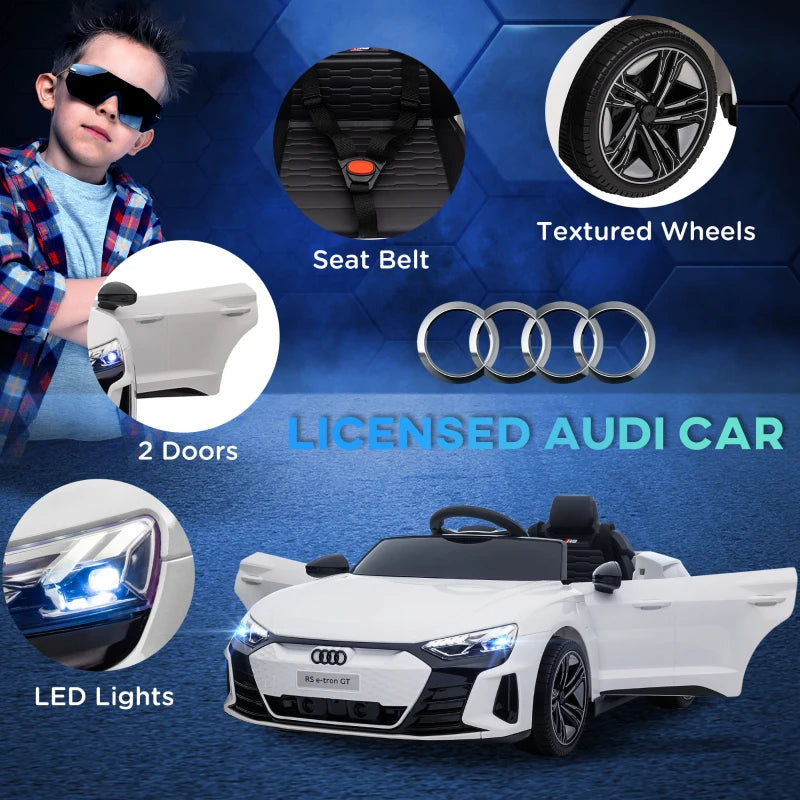 Audi Licensed 12V Kids Electric Ride-On Car with Remote Control and Suspension System