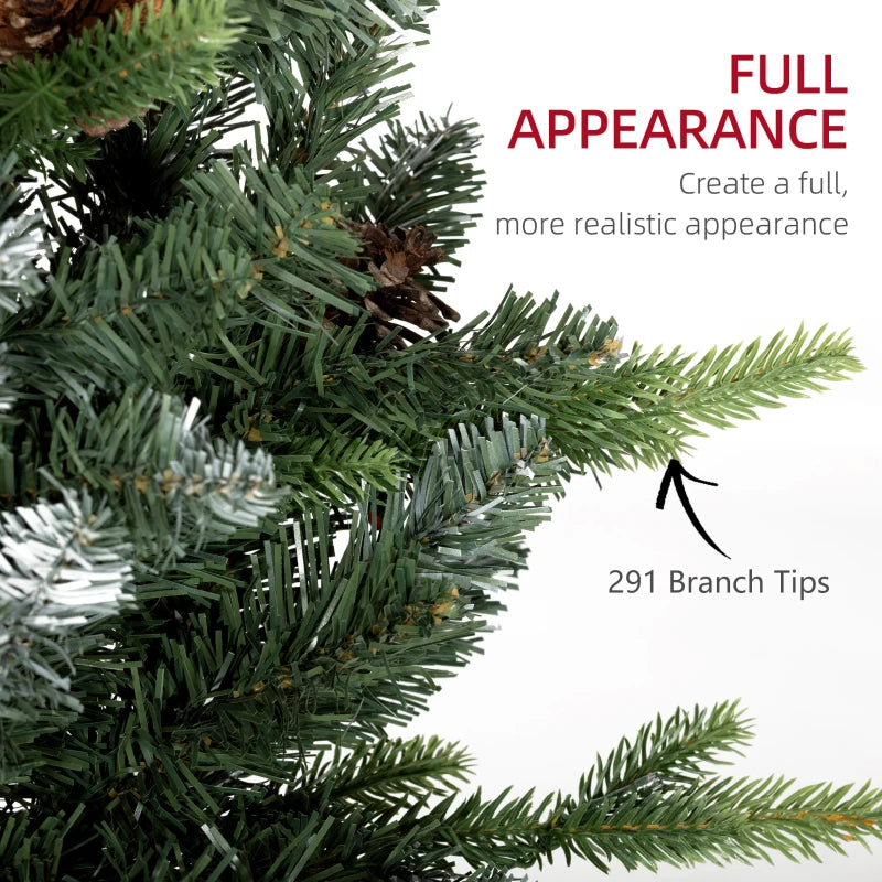 Set of 2 Pre-Lit 3ft Christmas Trees with Berries & Pinecones - Perfect Holiday Decor for Home & Office