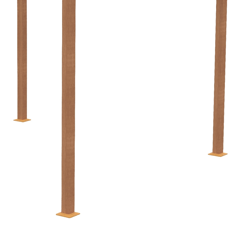 3m x 3m Gazebo - Wood Effect Frame