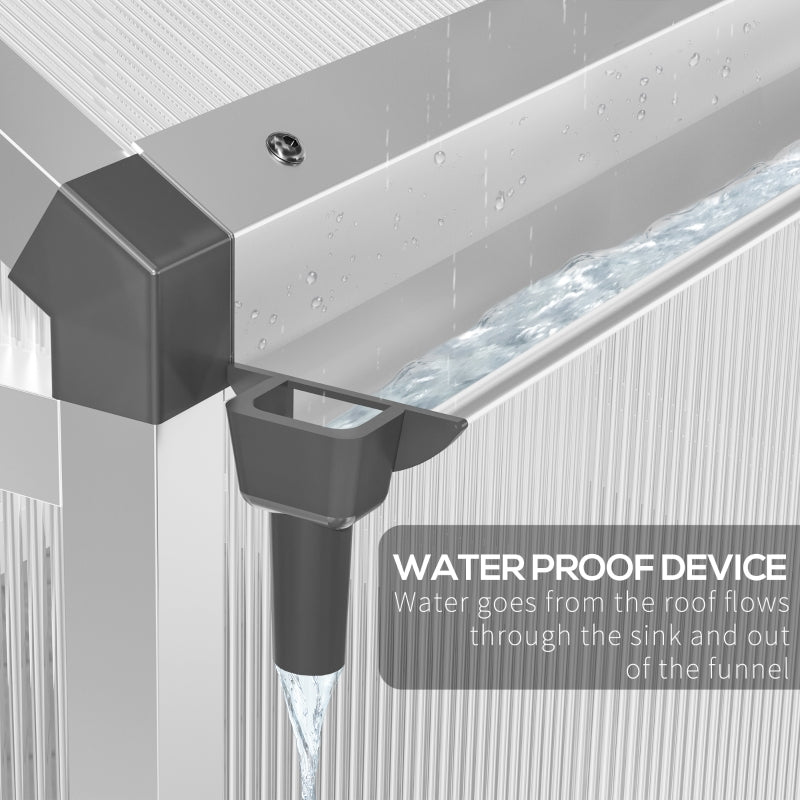 6ft x 8ft Clear Walk In Greenhouse