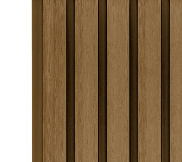 TW 2.5m Composite Slatted Wall Cladding Panels