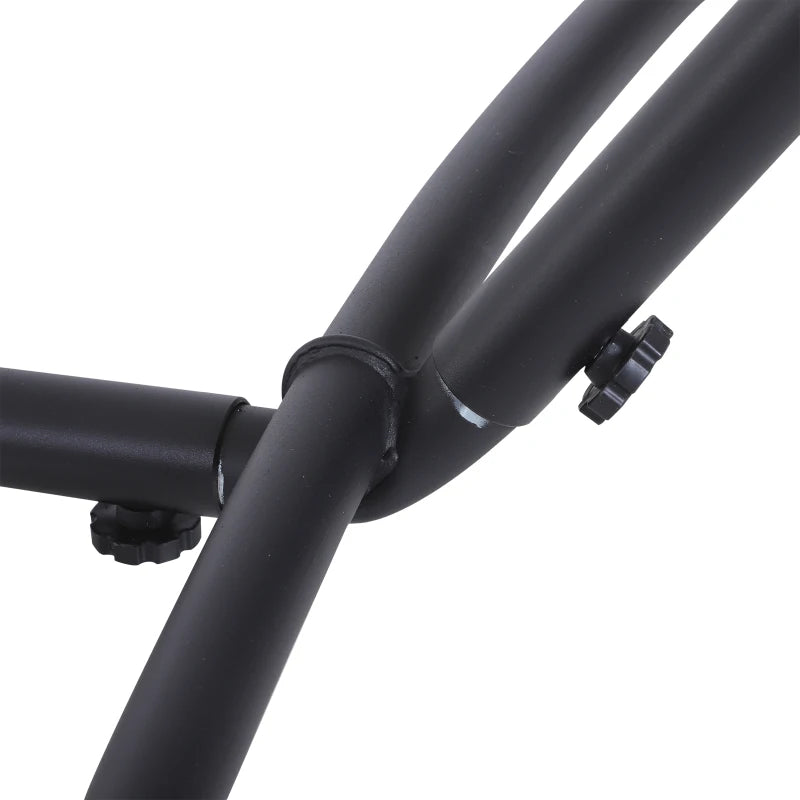 Metal Garden Hammock Stand - Universal Outdoor Patio Frame (2.86m, Black)