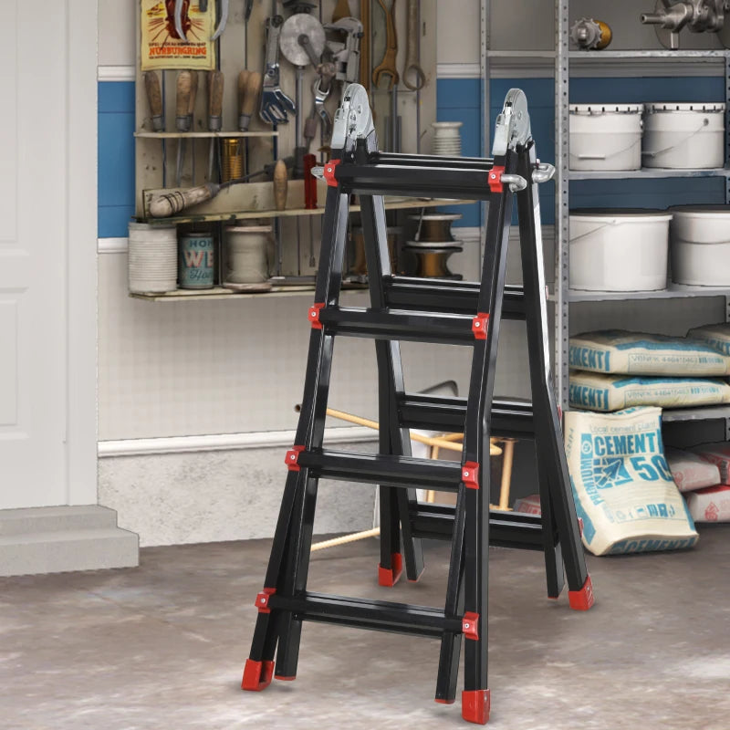 4M Aluminium Telescopic Ladder for Home and Garden