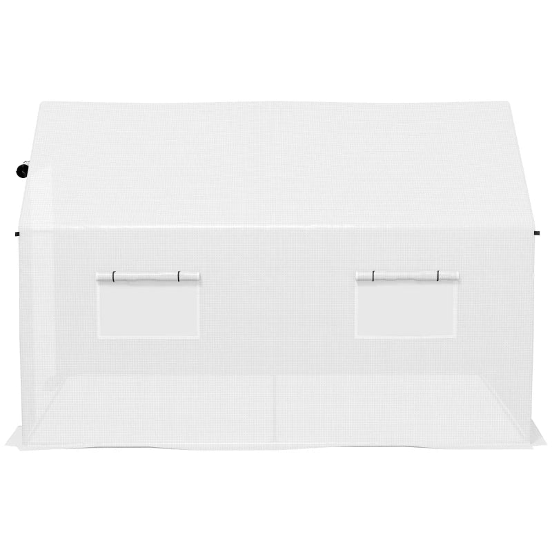 Green Polyethylene Walk-in Greenhouse, 2x3m, White