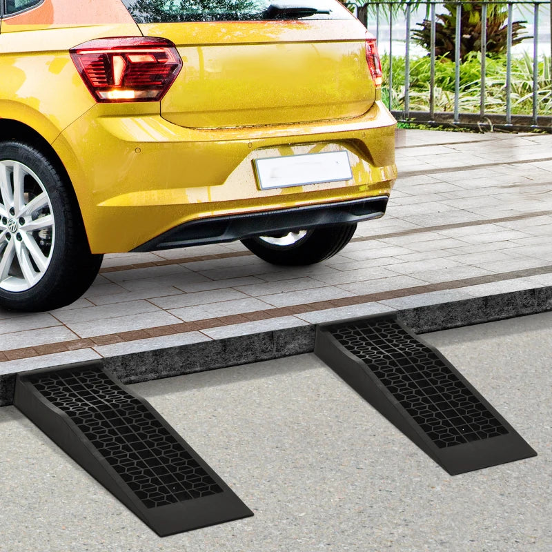 Low Entrance Plastic Curb Ramps for Vehicles