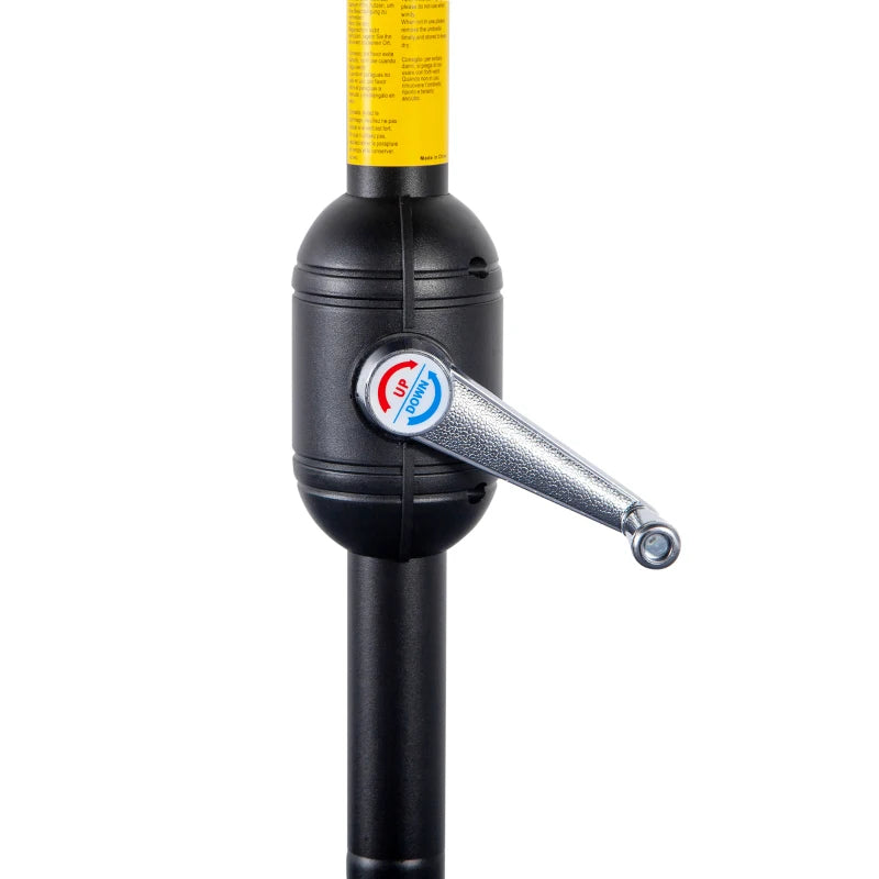 2.7m Cream White Half Garden Parasol with Steel Ribs