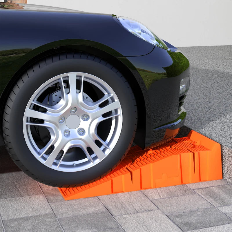 Orange 5 Ton Plastic Car Service Ramps