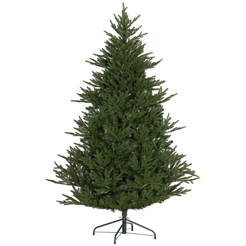 5ft Bushy & Bare Green Artificial Christmas Tree - Lush Holiday Decor for Home & Office, Easy Setup, Realistic Look