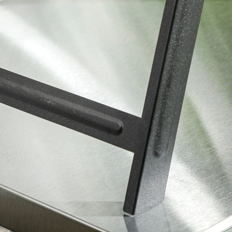 Portable Foldable Charcoal Grill - Compact Black BBQ for Outdoor Cooking and Camping