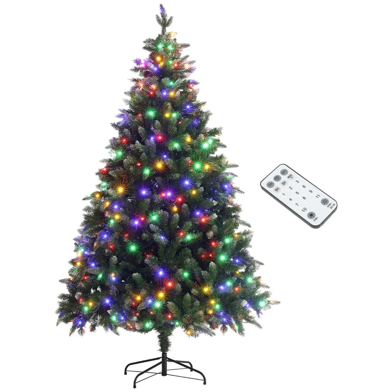 6ft Pre-Lit LED Artificial Christmas Tree with Base - Perfect Holiday Decoration for Home & Office