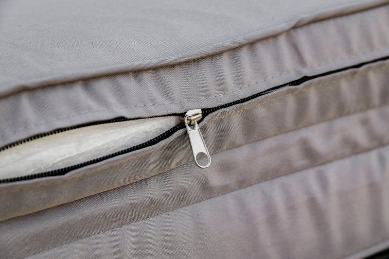 Grey Wicker Outdoor Chaise Lounge Chair with Adjustable Backrest