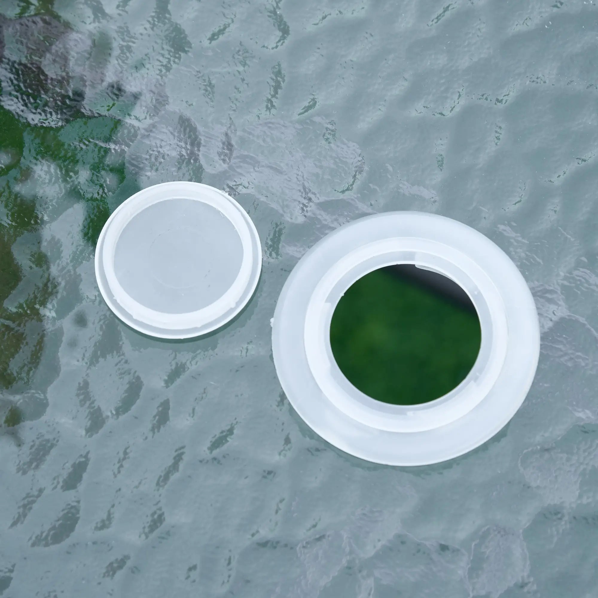Grey Outdoor Dining Table with Glass Top and Parasol Hole - 120x80cm