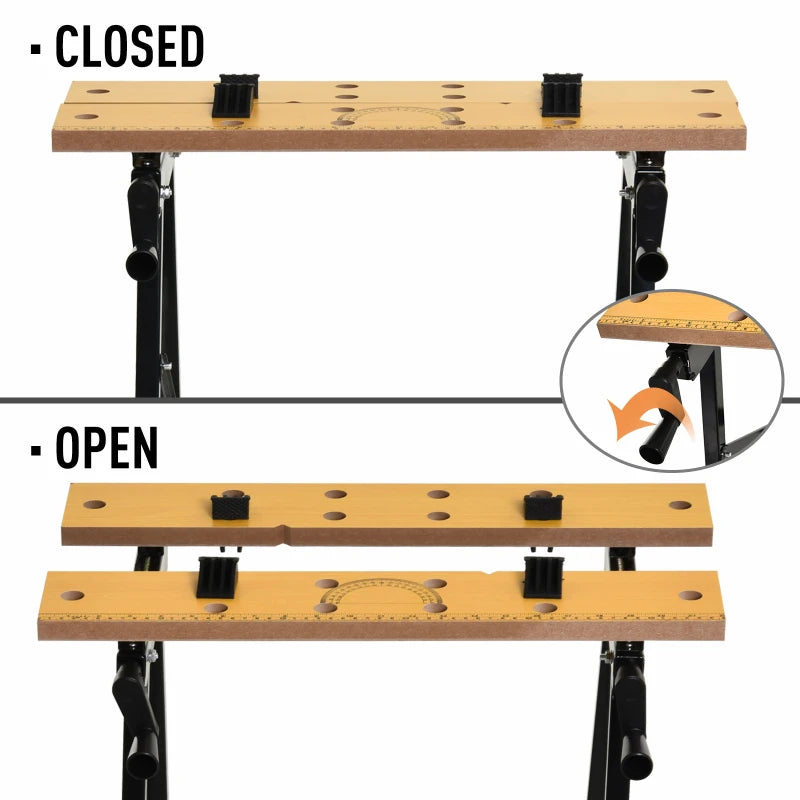 4-in-1 Folding Workbench for DIY Projects