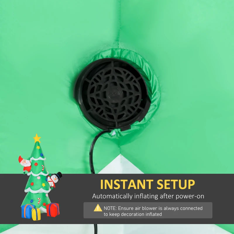 7FT Christmas Inflatable Tree with LED Lights - Perfect Indoor & Outdoor Holiday Decoration