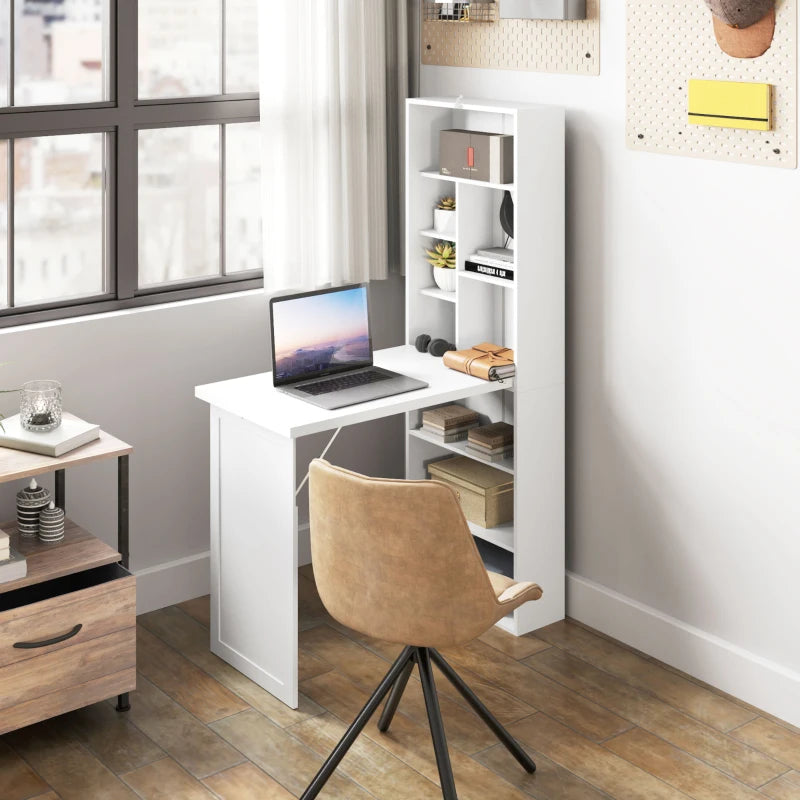 Modern Three-Part Work Desk with Storage & Writing Board - Stylish White Home Office Furniture for Productivity