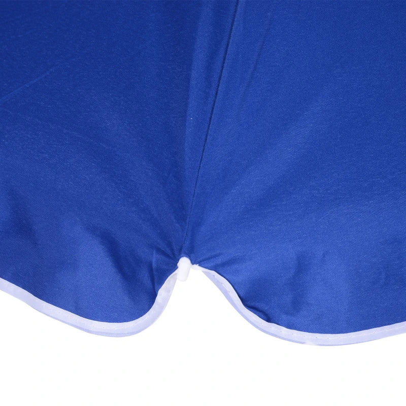 Blue Portable Beach Umbrella with Tilting Function and Carry Bag